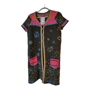 NWT! IVKO 100% Lambswool Women's Size 44 Short Sleeved Long Sweater  Nice!